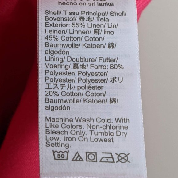 J. Crew Linen-Cotton Utility Mini Skirt Pink Size 4 - Picture 7 of 8